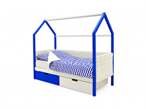 Кровать-домик мягкий Svogen с ящиками сине-белый в Сатке - satka.magazinmebel.ru | фото - изображение 1