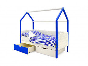 Кровать-домик мягкий Svogen с ящиками сине-белый в Сатке - satka.magazinmebel.ru | фото - изображение 3