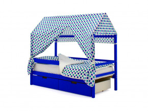 Кровать-домик Svogen с ящиками и бортиком синий в Сатке - satka.magazinmebel.ru | фото - изображение 5