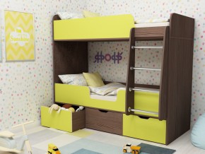 Кровать двухъярусная Малыш двойняшка бодега-лайм в Сатке - satka.magazinmebel.ru | фото