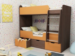 Кровать двухъярусная Малыш двойняшка бодега-оранжевый в Сатке - satka.magazinmebel.ru | фото