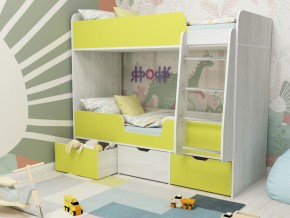 Кровать двухъярусная Малыш двойняшка винтерберг-лайм в Сатке - satka.magazinmebel.ru | фото - изображение 1