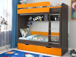 Кровать двухъярусная Юниор 5 Бодего-Оранжевый в Сатке - satka.magazinmebel.ru | фото