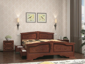 Кровать Елена с 2-мя ящиками 1800 Орех в Сатке - satka.magazinmebel.ru | фото