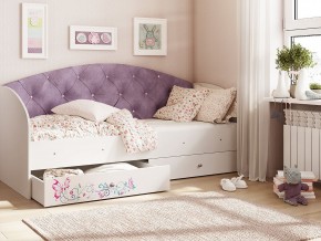 Кровать Эльза Белый-фиолетовый в Сатке - satka.magazinmebel.ru | фото - изображение 1
