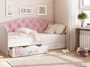 Кровать Эльза Белый-розовый в Сатке - satka.magazinmebel.ru | фото - изображение 1