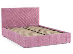Кровать Гамма 1400 с основанием велюр тенерифе розовый в Сатке - satka.magazinmebel.ru | фото - изображение 2