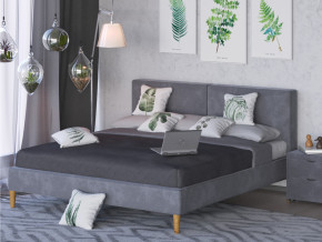 Кровать Линси 1600 серый в Сатке - satka.magazinmebel.ru | фото - изображение 2