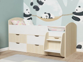 Кровать Малыш-7 Дуб-Белое дерево в Сатке - satka.magazinmebel.ru | фото