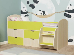 Кровать Малыш-7 Дуб-лайм в Сатке - satka.magazinmebel.ru | фото