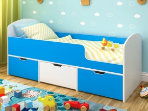 Кровать Малыш Мини Белое дерево-Голубой в Сатке - satka.magazinmebel.ru | фото