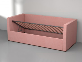 Кровать мягкая с подъёмным механизмом арт. 030 розовый в Сатке - satka.magazinmebel.ru | фото - изображение 2