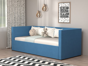 Кровать мягкая с подъёмным механизмом арт. 030 синий в Сатке - satka.magazinmebel.ru | фото