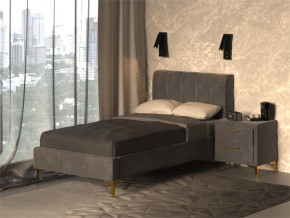 Кровать Рошаль 900 серый в Сатке - satka.magazinmebel.ru | фото - изображение 2