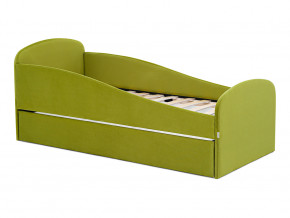 Кровать с ящиком Letmo оливковый (велюр) в Сатке - satka.magazinmebel.ru | фото