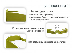 Кровать с ящиком Letmo оливковый (велюр) в Сатке - satka.magazinmebel.ru | фото - изображение 13