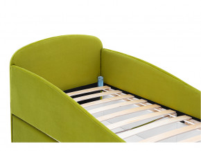 Кровать с ящиком Letmo оливковый (велюр) в Сатке - satka.magazinmebel.ru | фото - изображение 3