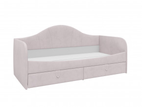 Кровать с мягкой обивкой Алиса ПМ-332.18 велюр розовый в Сатке - satka.magazinmebel.ru | фото - изображение 1