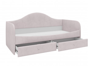 Кровать с мягкой обивкой Алиса ПМ-332.18 велюр розовый в Сатке - satka.magazinmebel.ru | фото - изображение 2