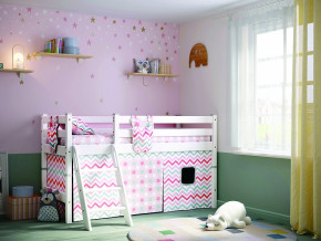 Кровать с наклонной лестницей Соня Вариант 12 белая в Сатке - satka.magazinmebel.ru | фото