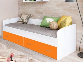 Кровать с выкатными ящиками Винтерберг, оранжевый в Сатке - satka.magazinmebel.ru | фото