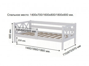 Кровать софа Аист-3 Классика белый 1400х700 мм в Сатке - satka.magazinmebel.ru | фото - изображение 2