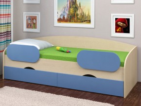 Кровать Соня 2 дуб молочный-голубой в Сатке - satka.magazinmebel.ru | фото - изображение 2