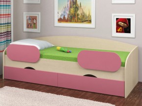 Кровать Соня 2 дуб молочный-розовый в Сатке - satka.magazinmebel.ru | фото - изображение 2