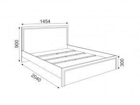 Кровать стандарт с настилом 1400 Беатрис модуль 16 Дуб млечный в Сатке - satka.magazinmebel.ru | фото - изображение 2