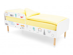 Кровать Stumpa Классика с бортиком рисунок Шале в Сатке - satka.magazinmebel.ru | фото - изображение 1