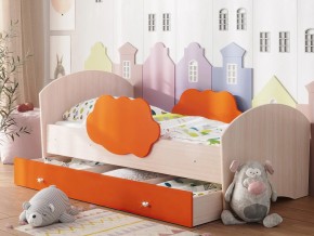 Кровать Тучка с ящиком дуб-оранж в Сатке - satka.magazinmebel.ru | фото - изображение 1