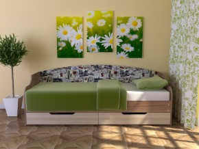 Кровать Юниор Тип 2 Микровелюр-марки 800х1600 в Сатке - satka.magazinmebel.ru | фото