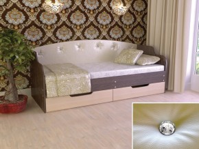 Кровать Юниор Тип 2 Венге/дуб молочный 800х1600 в Сатке - satka.magazinmebel.ru | фото