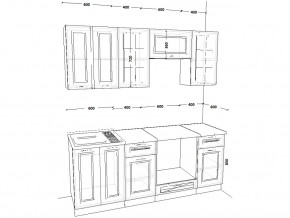 Кухонный гарнитур 1 Белый Вегас 2000 мм в Сатке - satka.magazinmebel.ru | фото - изображение 2