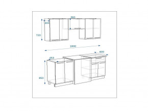 Кухонный гарнитур 7 Грецкий орех 1800 в Сатке - satka.magazinmebel.ru | фото - изображение 2