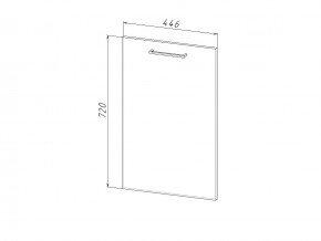 П 45 Комплект для посудомоечной машины 450 мм (цоколь + фасад) ЛДСП в Сатке - satka.magazinmebel.ru | фото