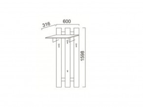 ПР-13 Вешалка в Сатке - satka.magazinmebel.ru | фото