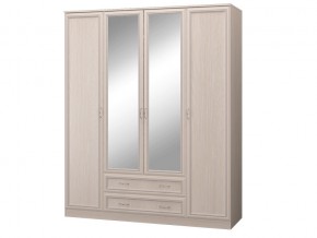 Шкаф 4-х дверный с зеркалом и ящиками в Сатке - satka.magazinmebel.ru | фото