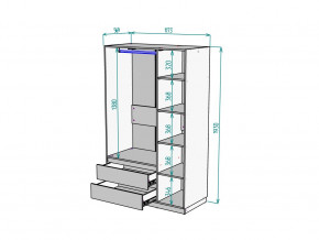 Шкаф Malta light H298 Белый в Сатке - satka.magazinmebel.ru | фото - изображение 2