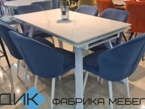 Стол SKL 140 керамика белый мрамор/подстолье белое в Сатке - satka.magazinmebel.ru | фото - изображение 2