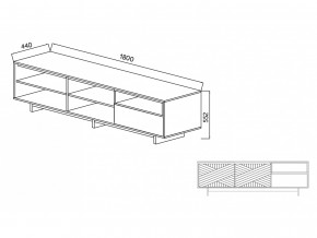 Тумба для ТВА Moderno-1800 В-1 Ф3 в Сатке - satka.magazinmebel.ru | фото - изображение 4