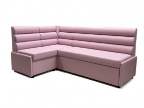 Угловой диван Призма Валики со спальным местом розовый в Сатке - satka.magazinmebel.ru | фото