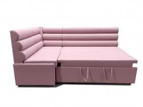 Угловой диван Призма Валики со спальным местом розовый в Сатке - satka.magazinmebel.ru | фото - изображение 3